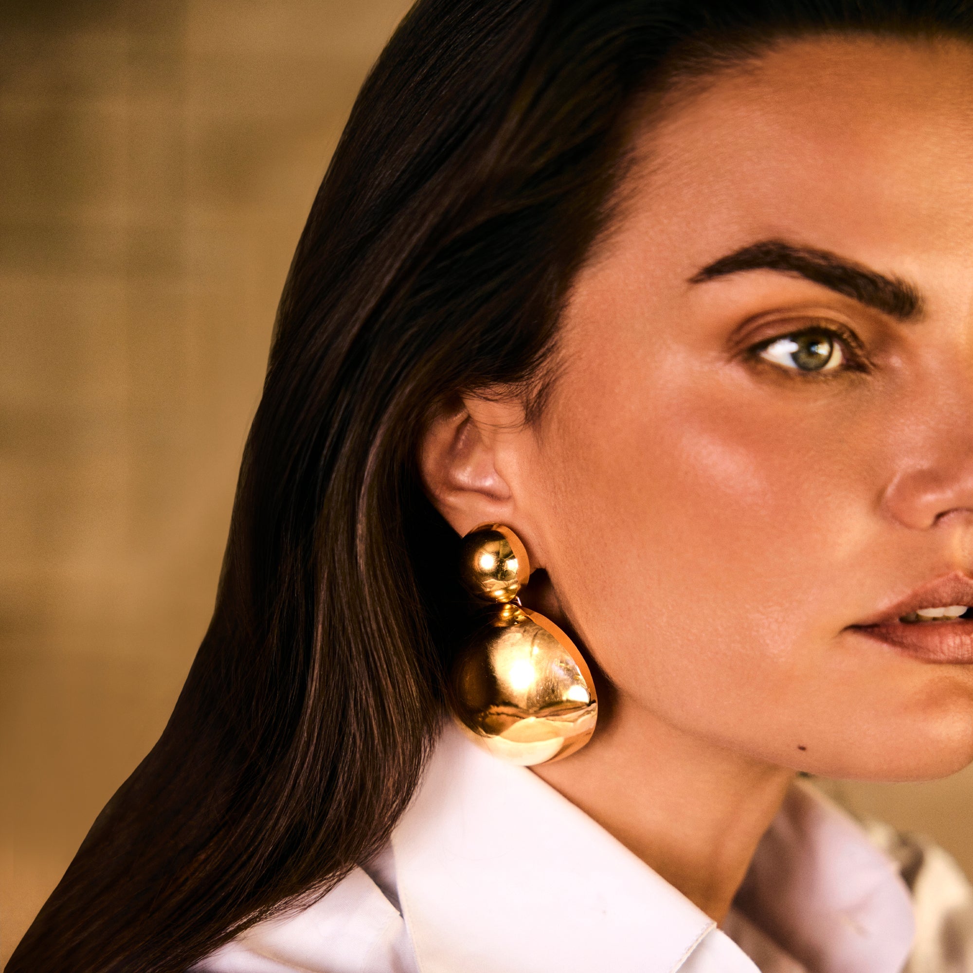 BRINCO BOLD DUPLO MAXI | PRATA COM OURO AMARELO 18K - Jack Vartanian - 