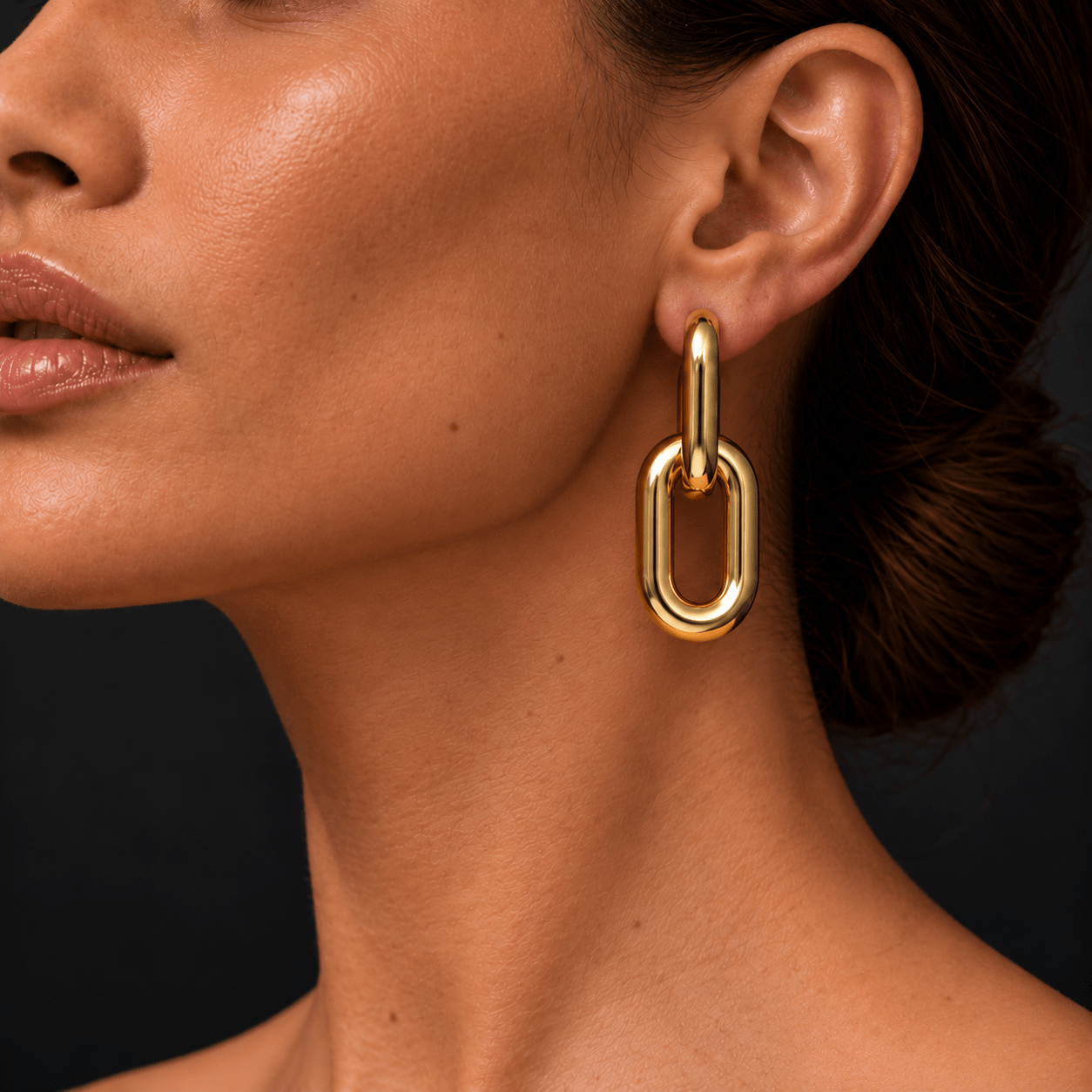 Brinco Dois Elos Pop Chain - G | Prata Com Ouro Amarelo 18K - Jack Vartanian - Longos E Franjas