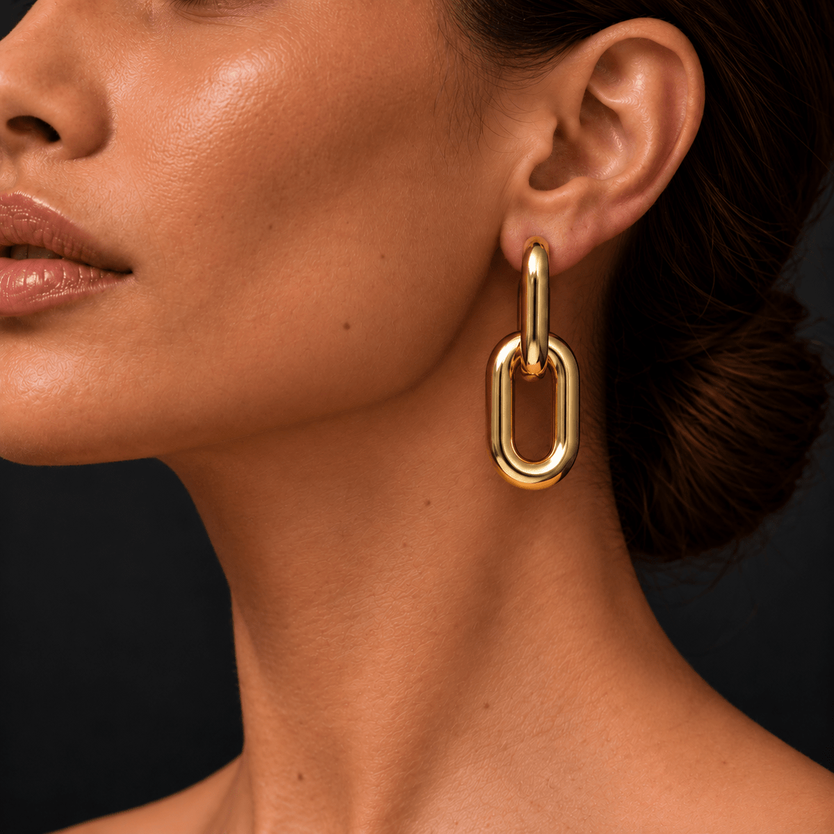 Brinco Dois Elos Pop Chain - G | Prata Com Ouro Amarelo 18K - Jack Vartanian - Longos E Franjas