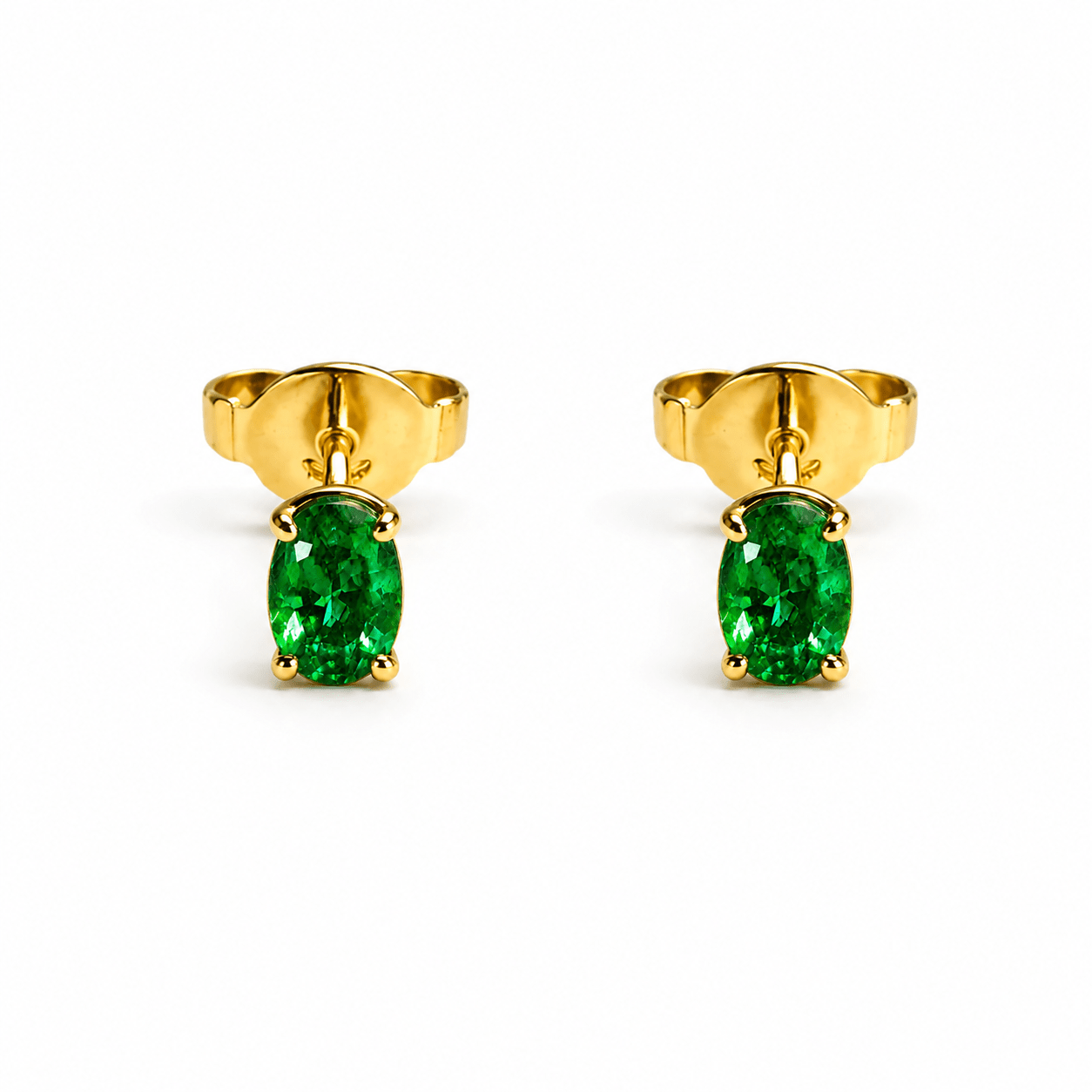 Brinco Especial De Ouro Amarelo 18K Com Esmeralda Da Zâmbia - Jack Vartanian - Alta Joalheria