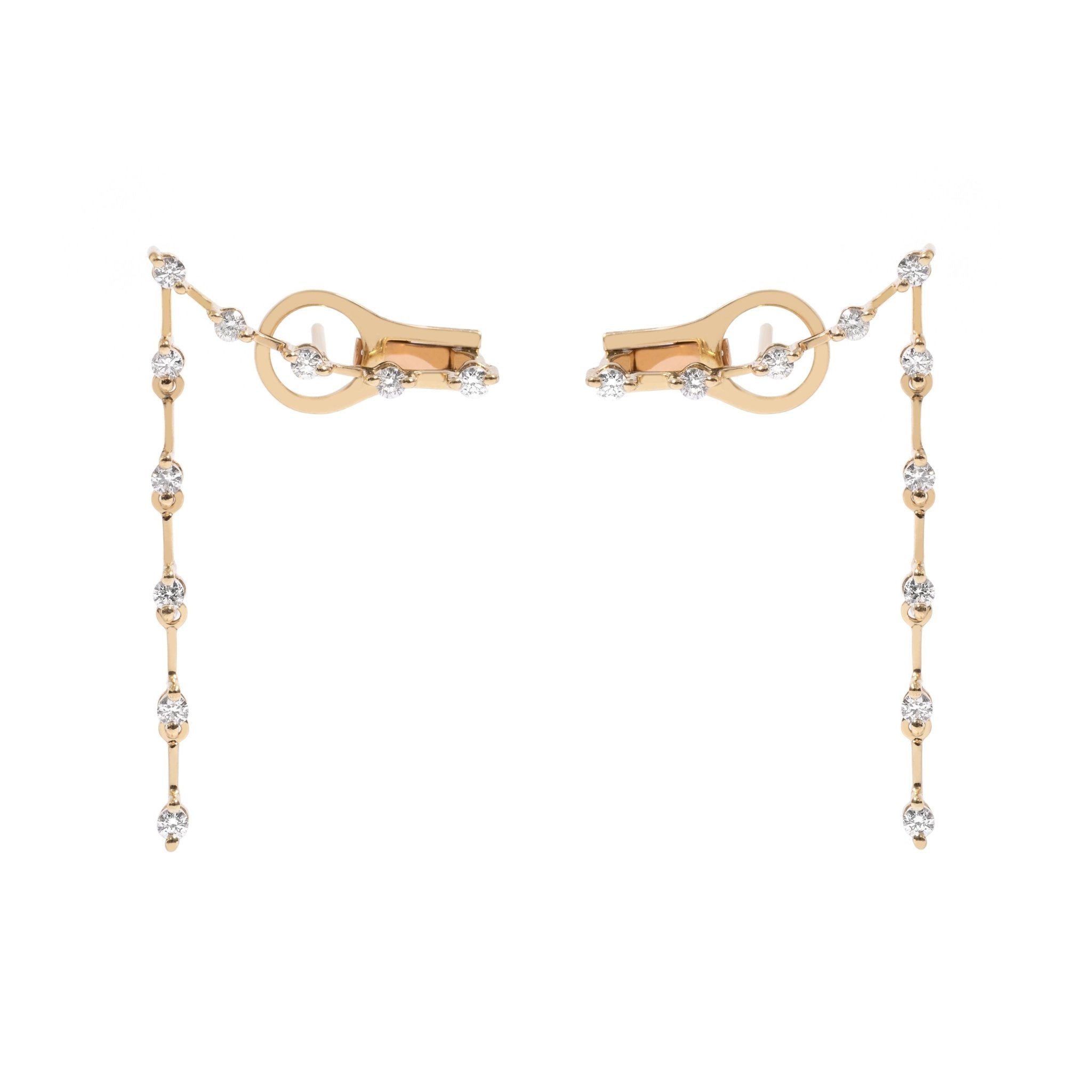 Brinco New Vintage Diamond | Ouro Amarelo 18K com Diamantes - Jack Vartanian - Ear Cuffs