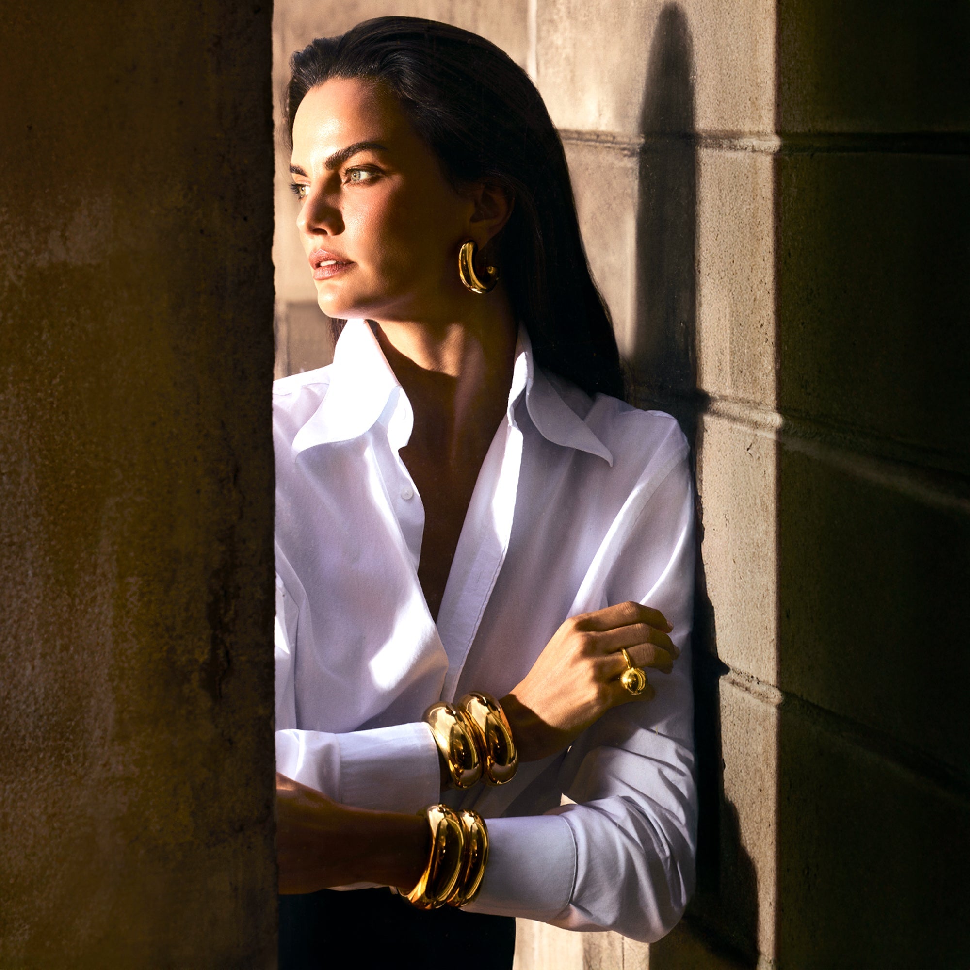 CUFF BOLD MAXI | PRATA COM OURO AMARELO 18K - Jack Vartanian - Choker E Aro