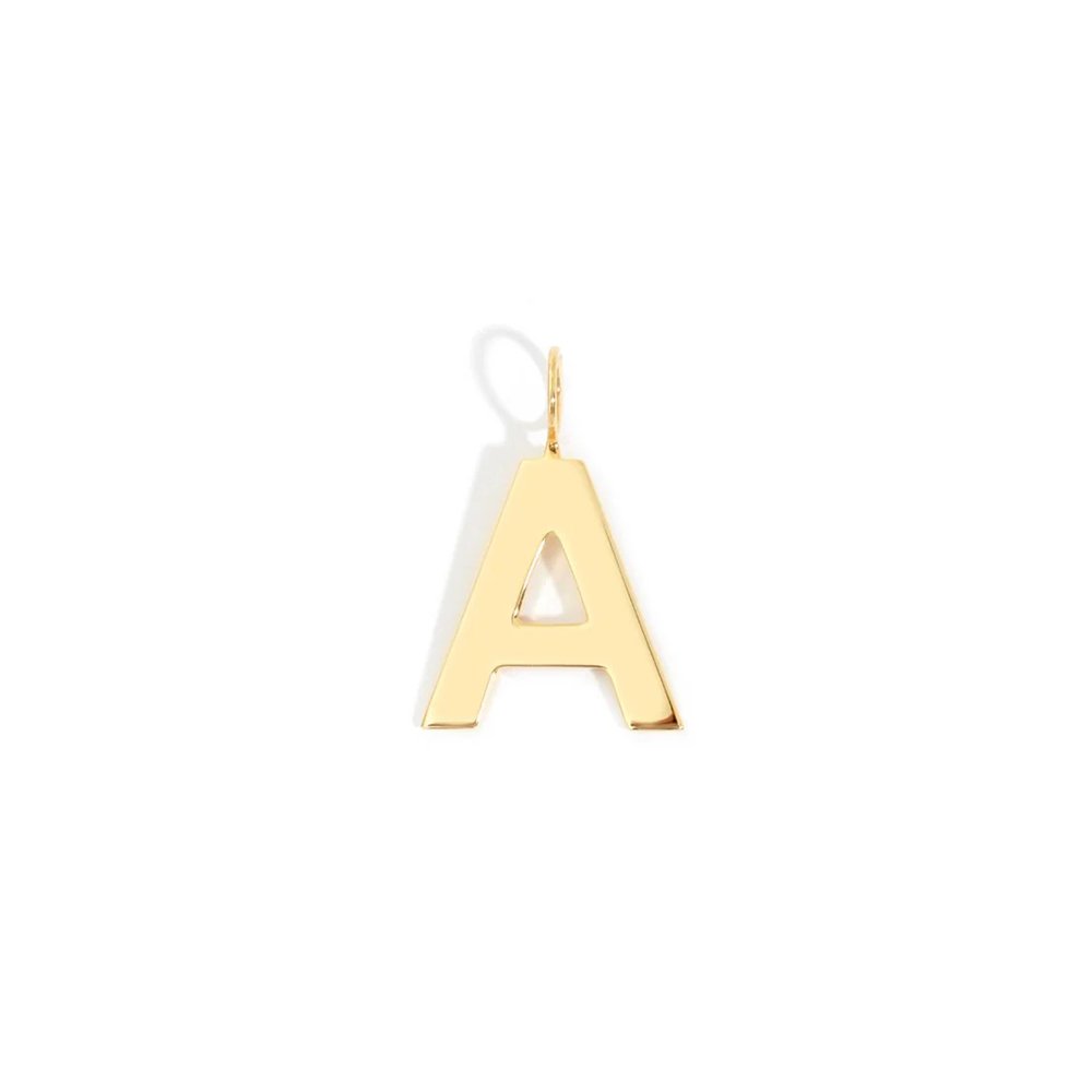 Pingente Letra Pop Para Colar - M | Prata Com Ouro Amarelo 18K - Jack Vartanian - Letras