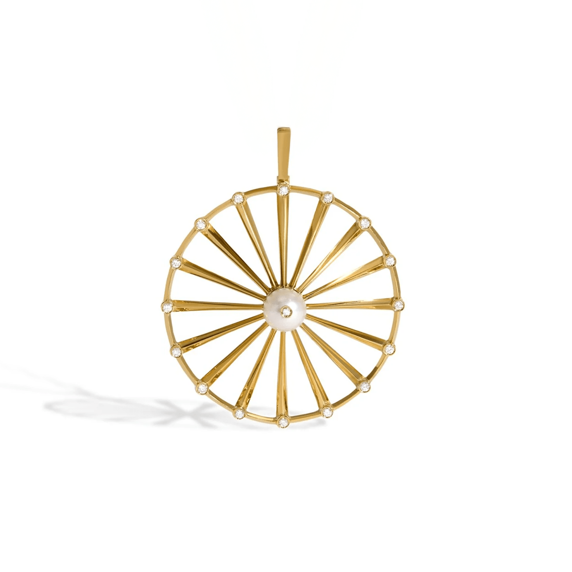 PINGENTE SHINE | OURO AMARELO 18K COM PÉROLA E DIAMANTES - Jack Vartanian - 