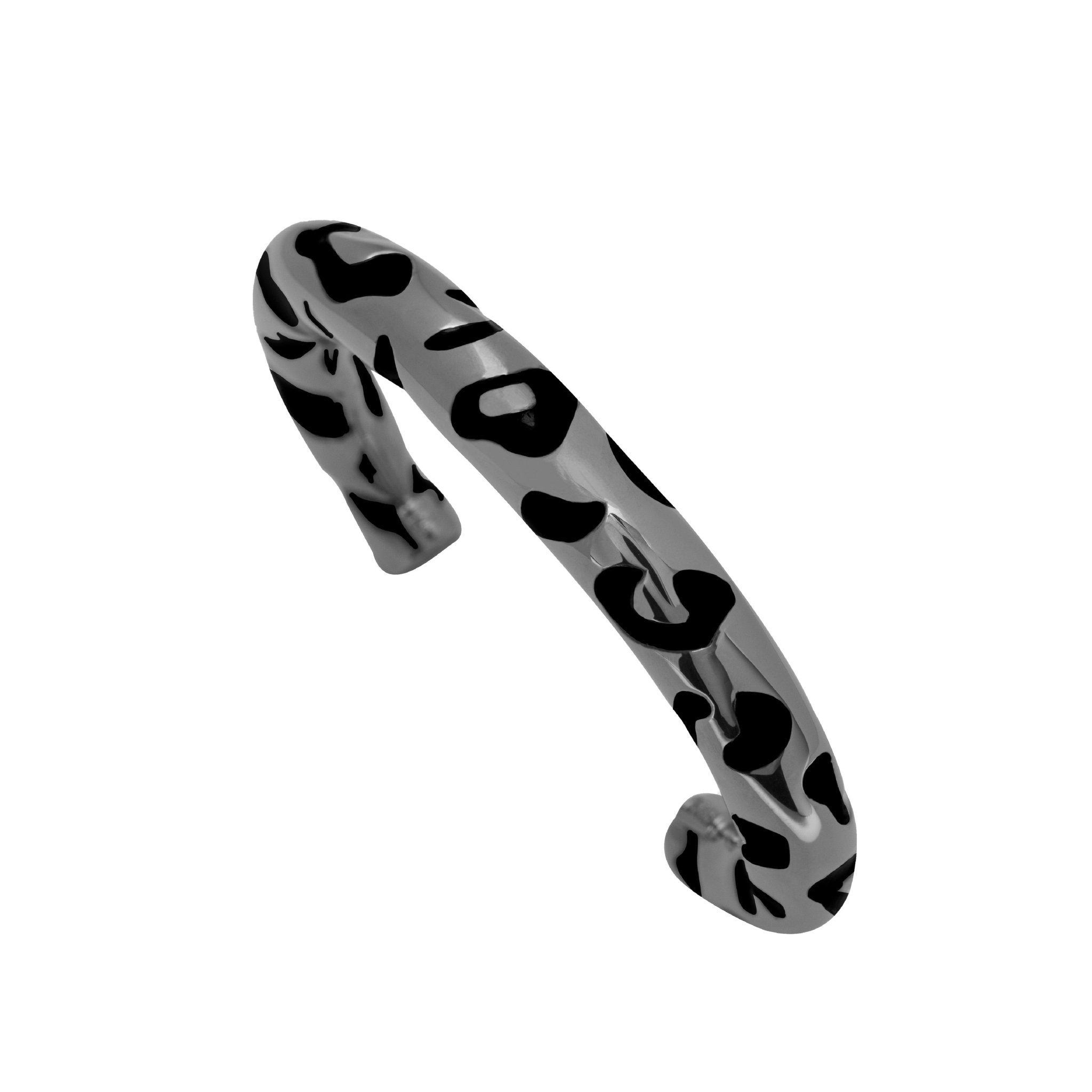 Pulseira Black Leopardo | Prata com Ródio Negro - Jack Vartanian - Bracelete