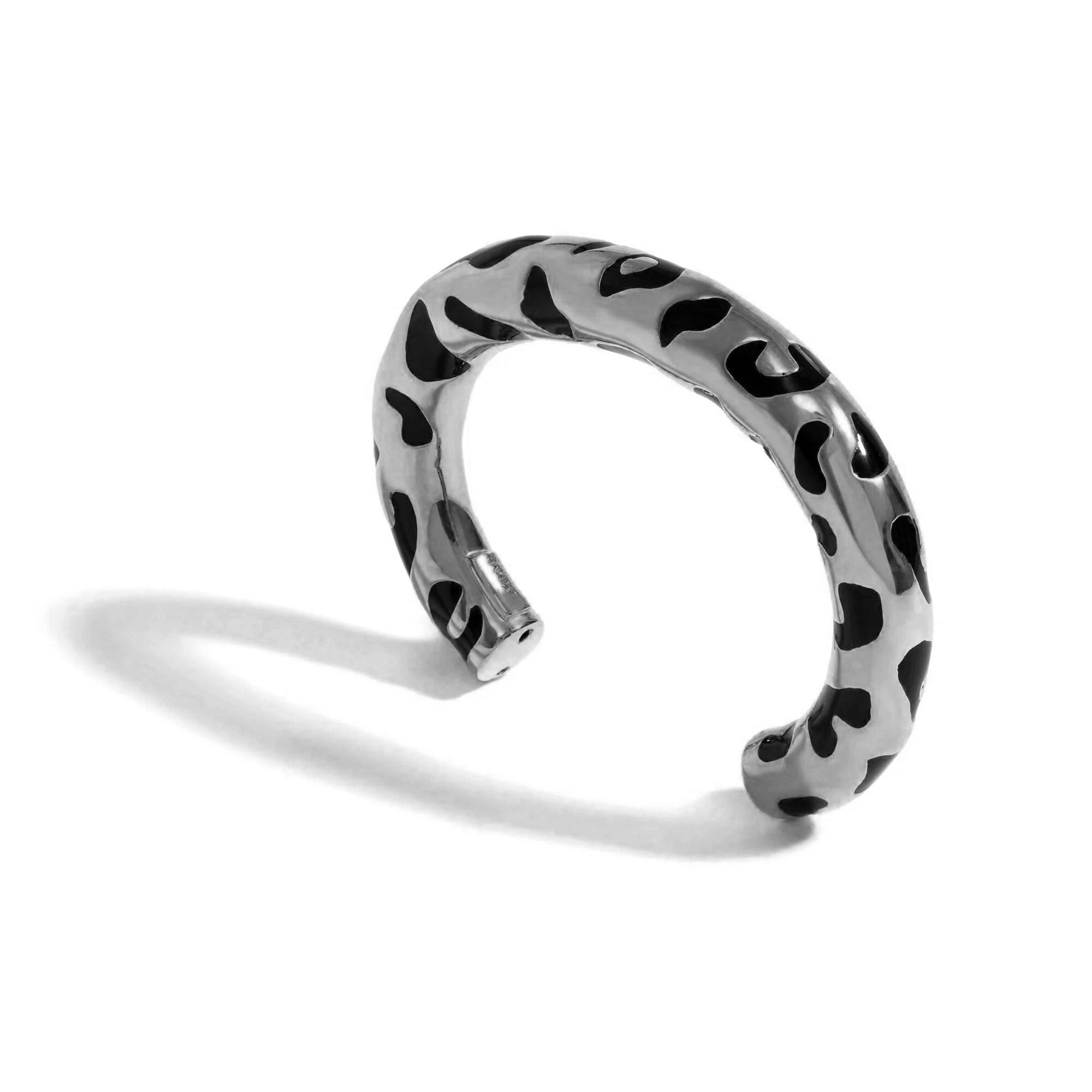 Pulseira Black Leopardo | Prata com Ródio Negro - Jack Vartanian - Bracelete