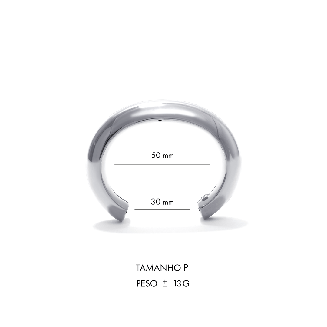 PULSEIRA BOLD WHITE | PRATA COM OURO BRANCO - Jack Vartanian - Choker E Aro