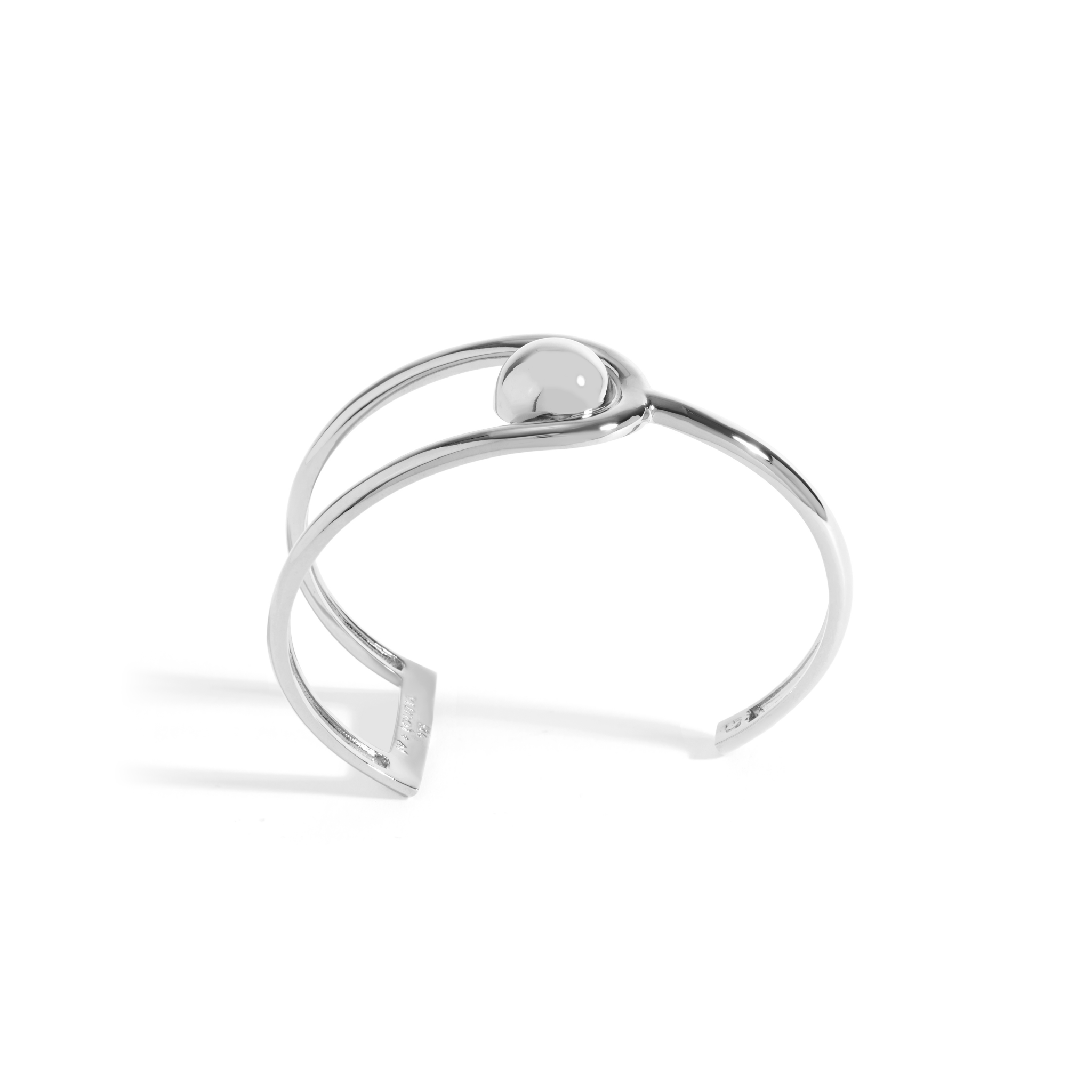 PULSEIRA ESFERA JV LOLITTA G | PRATA COM RÓDIO BRANCO - Jack Vartanian - 