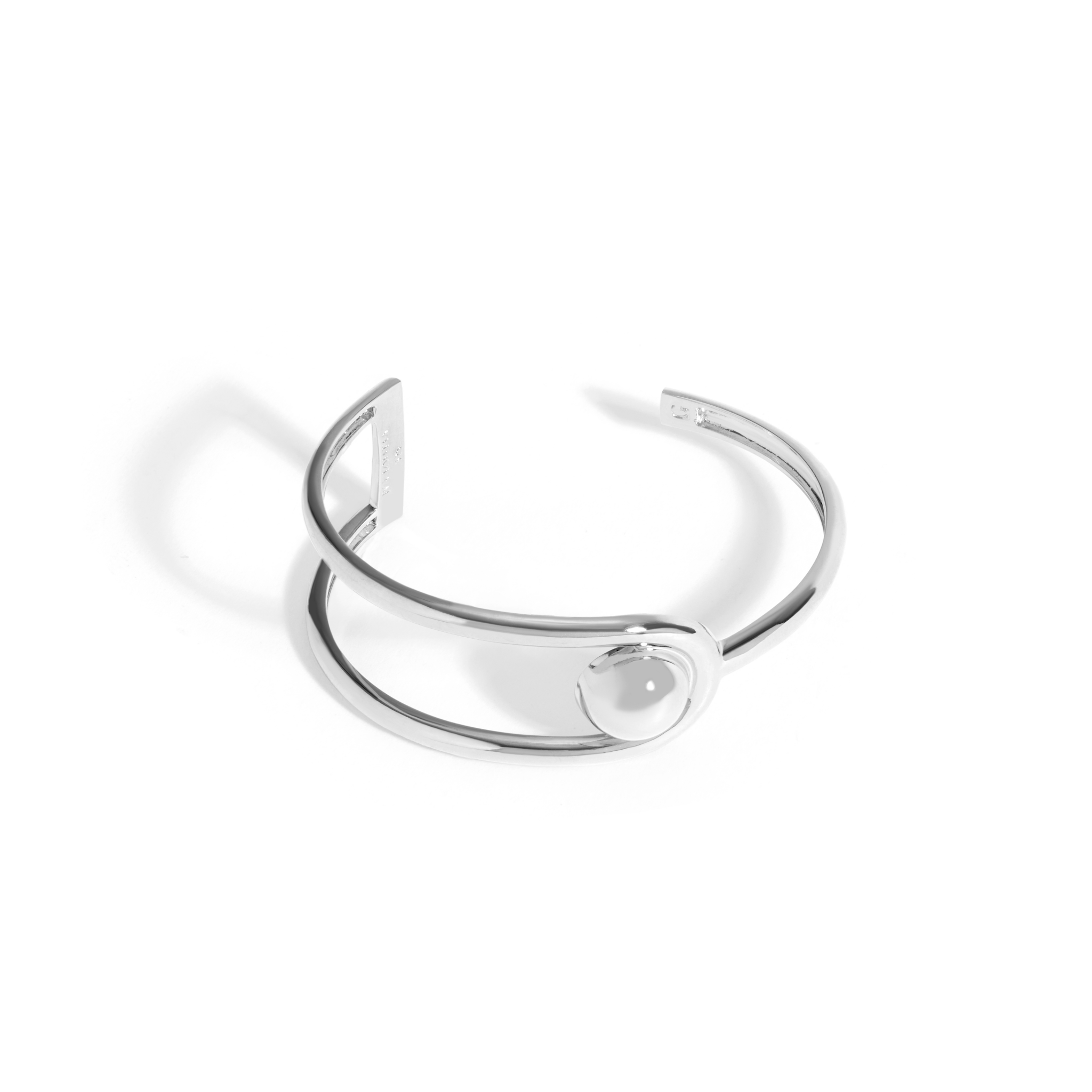 PULSEIRA ESFERA JV LOLITTA G | PRATA COM RÓDIO BRANCO - Jack Vartanian - 