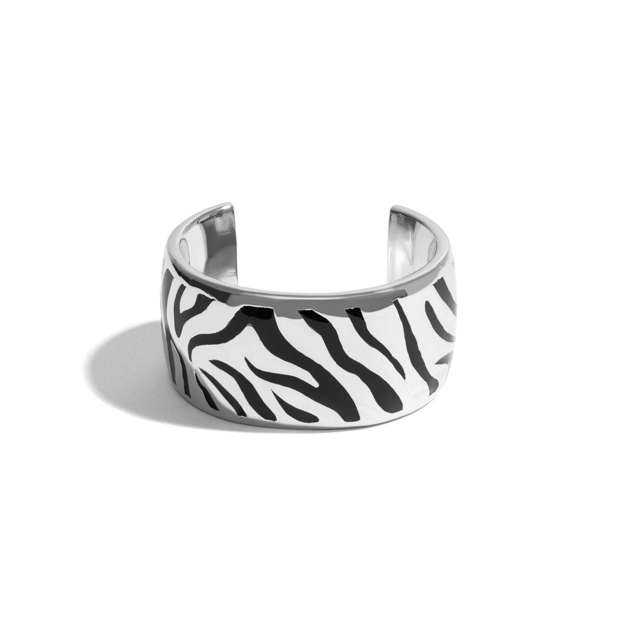 Pulseira Zebra | Prata com Ouro Branco 18k - Jack Vartanian - Bracelete